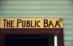 <span class="caption-caption">The Public Baa, Wellshot Hotel, Ilfracombe</span>, 1995. <br />Slide, collection of <span class="caption-contributor">Audrey Johnston</span>.