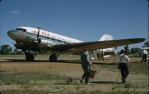 <span class="caption-caption">DC3 (Dakota) at the end of the last Trans-Australian Airways DC3 flight in Australia, from Brisbane to Miles</span>, 1968. <br />Slide, collection of <span class="caption-contributor">Allan Webb</span>.