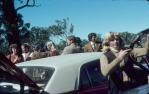 <span class="caption-caption">Clay pigeon shooting, an added attraction at the picnic races, Burrandowan, near Kingaroy</span>, 1979. <br />Slide, collection of <span class="caption-contributor">Allan Webb</span>.