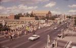 <span class="caption-caption">Labour day march ending at the Showgrounds, Bowen Hills</span>, c1970s. <br />Slide, collection of <span class="caption-contributor">Robin Barron</span>.