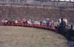 <span class="caption-caption">Model steam train, Brisbane exhibition, Bowen Hills</span>, 1968. <br />Slide, collection of <span class="caption-contributor">Robin Barron</span>.