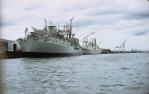 <span class="caption-caption">Australian Navy supply ship, Brisbane</span>, 1969. <br />Slide, collection of <span class="caption-contributor">Robin Barron</span>.