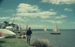 <span class="caption-caption">Broadwater launching, Paradise Point</span>, 1970. <br />Slide, collection of <span class="caption-contributor">Robin Barron</span>.