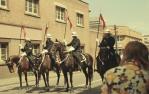<span class="caption-caption">Mounted police as part of the Warana parade, Fortitude Valley</span>, c1970. <br />Slide, collection of <span class="caption-contributor">Robin Barron</span>.