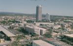 <span class="caption-caption">Two high rises, Nerang River, Surfers Paradise</span>, c1976. <br />Slide, collection of <span class="caption-contributor">Robin Barron</span>.