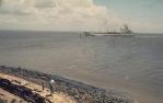 <span class="caption-caption">Ship entering Brisbane River, past Bishop Island</span>, 1970. <br />Slide, collection of <span class="caption-contributor">Robin Barron</span>.