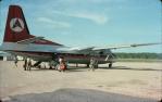 <span class="caption-caption">Ansett F27 aircraft, Horn Island</span>, 1976. <br />Slide, collection of <span class="caption-contributor">Betty Daly</span>.
