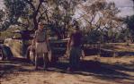 <span class="caption-caption">Fishing at Mungo Waterhole, 80 miles from Winton</span>, 1962. <br />Slide, collection of <span class="caption-contributor">Bernie Searle & Loretta Searle</span>.