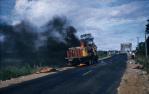 <span class="caption-caption">Truck on fire near Coolangatta</span>, 1959. <br />Slide, collection of <span class="caption-contributor">Bernie Searle & Loretta Searle</span>.