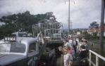 <span class="caption-caption">Jack-knifed truck on road near Sawtell Industries, Nanango</span>, 1959. <br />Slide, collection of <span class="caption-contributor">Bernie Searle & Loretta Searle</span>.