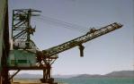 <span class="caption-caption">Bulk sugar loading at Lucinda Point</span>, c1960s. <br />Slide, collection of <span class="caption-contributor">Beth Snewin</span>.
