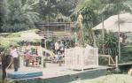 <span class="caption-caption">Bungy jumpers in the launching basket, Kuranda</span>, 1997. <br />Slide, collection of <span class="caption-contributor">Cecilia Abbott</span>.