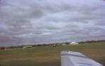 <span class="caption-caption">Birdsville from Royal Flying Doctor Service aircraft, on downwind leg, Diamantina Shire</span>, 1974. <br />Slide, collection of <span class="caption-contributor">Dennis Costigan</span>.