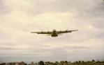 <span class="caption-caption">RAAF C-130 Hercules taking off from Charleville airport for Sydney, with Darwin refugees</span>, 1975. <br />Slide, collection of <span class="caption-contributor">Dennis Costigan</span>.