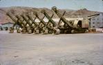 <span class="caption-caption">Electric shovels at the closing down sale of the Mary Kathleen mine</span>, 1964. <br />Slide, collection of <span class="caption-contributor">Edward Robertson</span>.