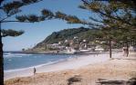 <span class="caption-caption">Burleigh beach and Big Burleigh, Burleigh Heads</span>, 1956. <br />Slide, collection of <span class="caption-contributor">Eric Willmott</span>.
