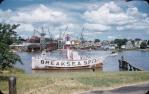 <span class="caption-caption">Evans Deakin shipyards, Kangaroo Point</span>, 1957. <br />Slide, collection of <span class="caption-contributor">Eric Willmott</span>.