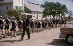 <span class="caption-caption">Anzac Day march, Barcaldine</span>, 1963. <br />Slide, collection of <span class="caption-contributor">Gladys Hartland</span>.