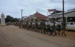 <span class="caption-caption">Anzac Day march, Barcaldine</span>, 1963. <br />Slide, collection of <span class="caption-contributor">Gladys Hartland</span>.
