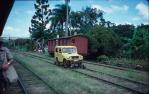 <span class="caption-caption">Kuranda Railway Station, Settlers Car</span>, 1982. <br />Slide, collection of <span class="caption-contributor">John Boult</span>.