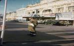 <span class="caption-caption">Anzac Day march in Flinders Street, Townsville</span>, 1959. <br />Slide, collection of <span class="caption-contributor">John Donohue</span>.