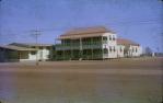 <span class="caption-caption">The old School of Arts with the new School of Arts on the left, Normanton</span>, 1973. <br />Slide, collection of <span class="caption-contributor">John Hindmarsh</span>.