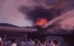 <span class="caption-caption">A boarding house fire in Marshall Street, Goondiwindi</span>, 1965. <br />Slide, collection of <span class="caption-contributor">Jim McDougall</span>.