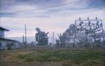 <span class="caption-caption">This natural gas power station replaced the old wood-fired station at Roma</span>, 1966. <br />Slide, collection of <span class="caption-contributor">Jim McDougall</span>.