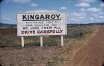 <span class="caption-caption">Welcome to Kingaroy sign</span>, c1950s. <br />Slide, collection of <span class="caption-contributor">John Thun</span>.