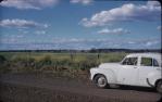 <span class="caption-caption">Jimbour on hill, Dalby</span>, c1955. <br />Slide, collection of <span class="caption-contributor">John Thun</span>.