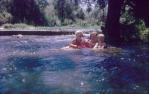 <span class="caption-caption">Cooling off Barambah Creek, Murgon District</span>, c1963. <br />Slide, collection of <span class="caption-contributor">John Thun</span>.