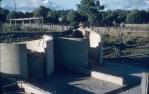<span class="caption-caption">New concept of circular farrowing pens, Durong</span>, c1958. <br />Slide, collection of <span class="caption-contributor">John Thun</span>.