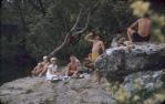 <span class="caption-caption">Picnic at local swimming hole Washpool, Durong</span>, c1955. <br />Slide, collection of <span class="caption-contributor">John Thun</span>.