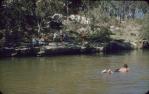 <span class="caption-caption">Local swimming hole Washpool, Durong</span>, c1955. <br />Slide, collection of <span class="caption-contributor">John Thun</span>.