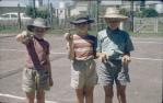<span class="caption-caption">Kids go yabbying while adults play tennis, Durong</span>, c1955. <br />Slide, collection of <span class="caption-contributor">John Thun</span>.
