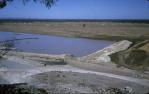 <span class="caption-caption">Fairbairn Dam temporary wall, Emerald Shire</span>, 1969. <br />Slide, collection of <span class="caption-contributor">Ken Self</span>.