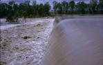 <span class="caption-caption">Selma Weir in flood, Emerald</span>, 1968. <br />Slide, collection of <span class="caption-contributor">Ken Self</span>.