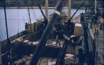 <span class="caption-caption">Pearling lugger Cora docks at Normanton</span>, 1959. <br />Slide, collection of <span class="caption-contributor">Lionel Bevis</span>.