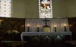<span class="caption-caption">St Peter's Church of England, Morris Street Sanctuary, West End (Townsville)</span>, 1961. <br />Slide, collection of <span class="caption-contributor">Lynne Clancy</span>.