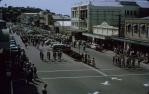 <span class="caption-caption">Massed bands on Sturt Street, Townsville</span>, 1963. <br />Slide, collection of <span class="caption-contributor">Lynne Clancy</span>.