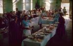 <span class="caption-caption">Women serving breakfast in St Peter's church hall, Morris Street, West End (Townsville)</span>, 1963. <br />Slide, collection of <span class="caption-contributor">Lynne Clancy</span>.