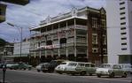 <span class="caption-caption">Buchanan's Hotel in Sturt Street, after the visit by USA's president L.B. Johnson, Townsville</span>, 1966. <br />Slide, collection of <span class="caption-contributor">Lynne Clancy</span>.