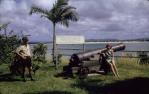 <span class="caption-caption">Lynne Burrows with cannon, Cooktown</span>, 1969. <br />Slide, collection of <span class="caption-contributor">Lynne Clancy</span>.