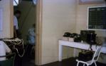 <span class="caption-caption">Signals room after cyclone Althea, Emergency Civil Defence Services, Green Street, West End (Townsville)</span>, 1972. <br />Slide, collection of <span class="caption-contributor">Lynne Clancy</span>.