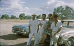 <span class="caption-caption">Stan, Roy, Heather and Dennis, at Charleville</span>, 1964. <br />Slide, collection of <span class="caption-contributor">Lynne Cain</span>.