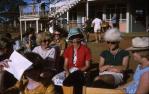 <span class="caption-caption">Teachers in fancy dress, Charleville high school</span>, 1964. <br />Slide, collection of <span class="caption-contributor">Lynne Cain</span>.