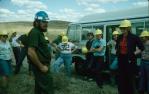 <span class="caption-caption">Teachers at lecture on environmental regeneration, Moura Mine</span>, 1982. <br />Slide, collection of <span class="caption-contributor">Lynne Cain</span>.