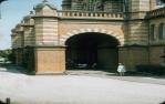 <span class="caption-caption">Entrance to the (then) Art Gallery adjacent to the Exhibition Grounds, Bowen Hills</span>, 1957. <br />Slide, collection of <span class="caption-contributor">Oswald  Endacott</span>.