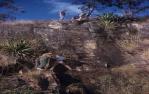 <span class="caption-caption">University of Queensland Bushwalking Club (UQBWC) Kangaroo Point Cliffs, rock-climbing instruction</span>, 1959. <br />Slide, collection of <span class="caption-contributor">Patrick Conaghan</span>.