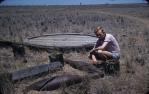 <span class="caption-caption">Hospital Hill, Roma, abandoned petroleum-drilling equipment (known as casing swages)</span>, c1959. <br />Slide, collection of <span class="caption-contributor">Patrick Conaghan</span>.
